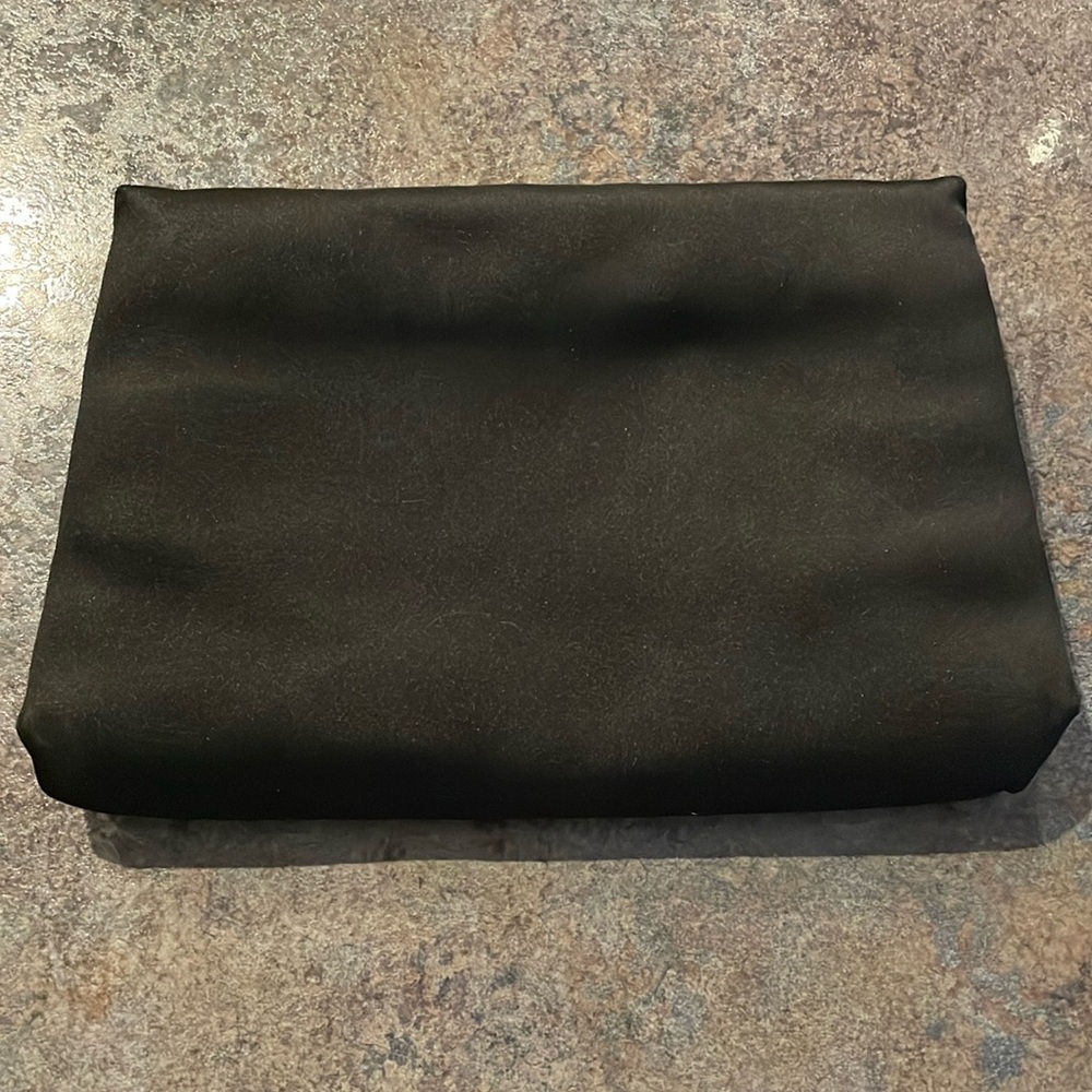 Women's 1950's Vintage Silk Morris Moskowitz Black Clutch Bag